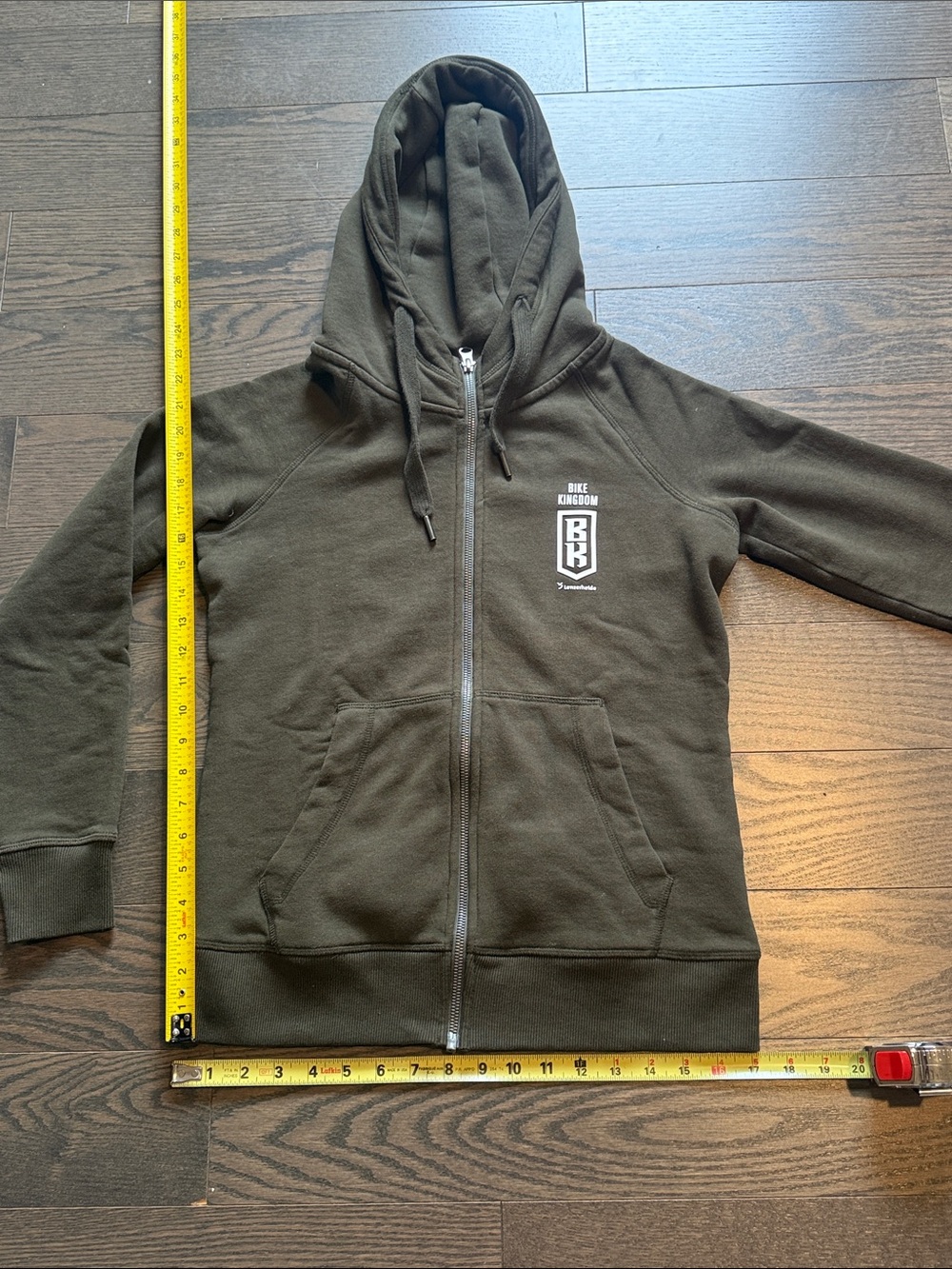 Bike Kingdom Lenzerheide Olive Green Zip-Up Hoodie